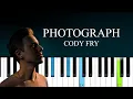 Download Lagu Cody Fry - Photograph  (Piano tutorial)