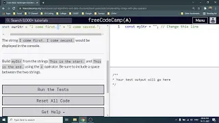 Concatenating string with plus operator - Freecodecamp org 28 Basic JavaScript