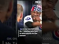 Mr T throws a fake punch at FOX Chicago s Jake Hamilton