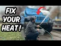Avoid Heater Core Replacement Simple Jeep Wrangler Heater Fix