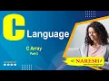 C Array - Part 2 C Language Tutorial