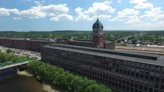 Lawrence Mass Aerial footage of Mills on the Merrimack River DJI Phantom 3 Johnny J