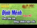 Karaoke Định Mệnh | Tone Nữ beat chuẩn | Nhạc sống LA STUDIO | Karaoke 9669