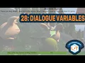 Unity Dialogue Variables - Dynamic Text Like Name Level and Gems