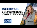 Custody 101 Florida Parenting Plans Time Sharing Relocation Rules