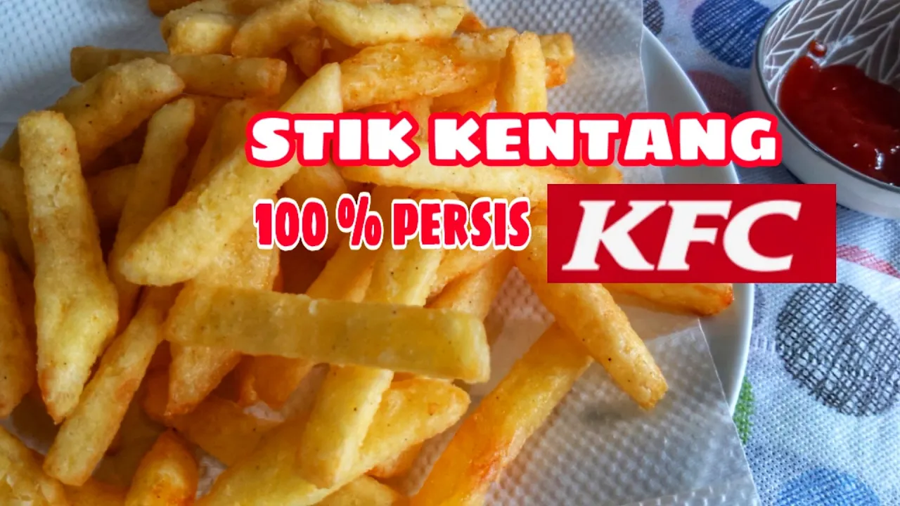 ini dia rahasia kentang goreng crispy ala kfc||French fried ala kfc. 