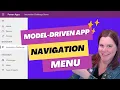 How to build a Navigation Menu Power Apps Model-Driven Apps Tutorial