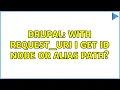 Drupal With REQUEST - URI i get id node or alias path
