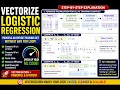 How to Vectorize Logistic Regression No Loops