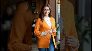 اجمل جاكيت كروشيه بدون حردات بالطريقه السداسية Crocheted Hexagon Cardigan 
