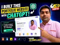 Build a Portfolio Website in 5 Minutes Using ChatGPT Vibe Coding Tutorial