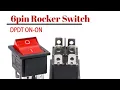 How to use KCD4 6pin Rocker Switch AC 220V Neon