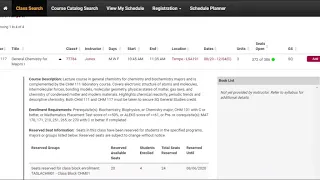 How to Use ASU Class Search
