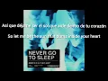 Brennan Heart - Never Go To Sleep (Lyrics English/Spanish) [Official Audio]