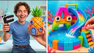 ¡ALPHABET LORE EN EL PARQUE DE AGUA! 🏊‍♂️🔤 Manualidades Increíbles de Cartón DIY 🌊📦