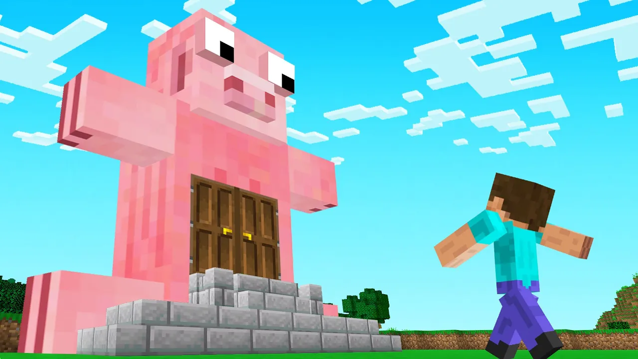 Minecraft But There’s Mob Houses