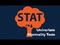 Univariate Normality Tests using Stata