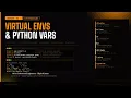 L3 Python Virtual Environments Variables UV Setup Data Types Jupyter Notebook F-strings