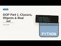 Python - Web development basic Series OOP Part 1 Classes Objects Real