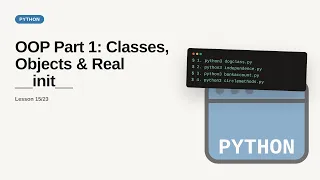 Python - Web development basic Series OOP Part 1 Classes Objects Real