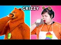 Grizzy \u0026 the Lemmings In Real Life - Grizzy \u0026 The Lemmings Funny Animated Parody