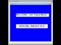 Visual Basic 6 0 Menu Editor and Popup Menus Demo