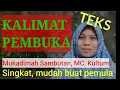 KALIMAT PEMBUKA SAMBUTAN / MUKADIMAH MUDAH UNTUK PEMULA