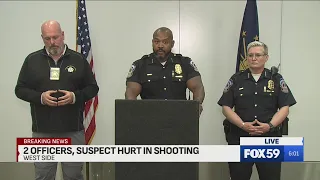 IMPD holds press conference after 2 officers shot