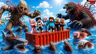 2000 HARI SURVIVAL CONTAINER DI LAUTAN FULL PARASIT VERITY DI MINECRAFT ! HAMPIR TENGGELAM