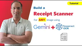 Build a fully functional Receipt Scanner with Tesseract OCR Gemini AI and Python Tutorial