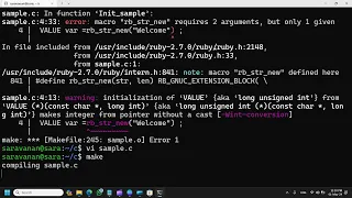 Extension ruby in c