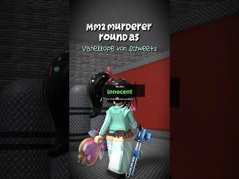 mm2 MURDERER round as Vanellope von Schweetz 🩷🩵🍭🍬🔪