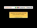 Planning Your Lessons with the Course Builder Content