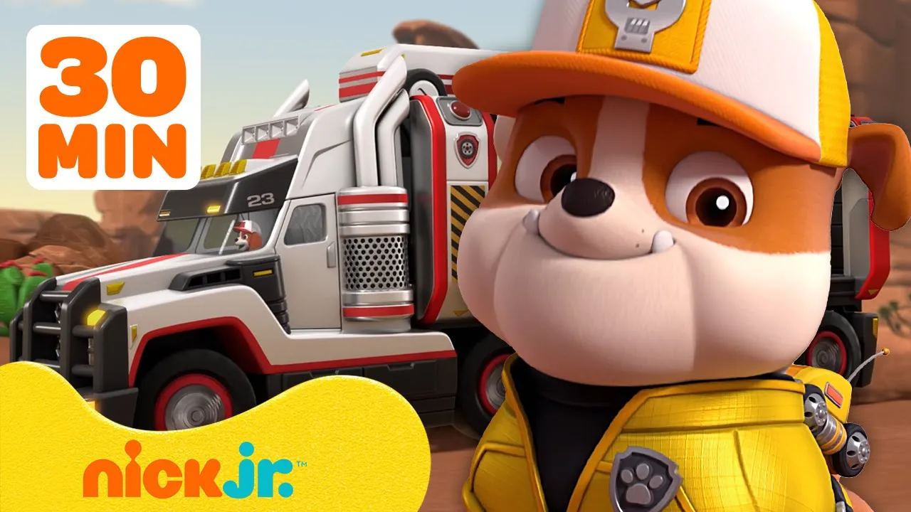 Rubble's PAW Patrol Big Truck Pup Rescues! w/ Chase & Al | 30 Minute Compilation | Rubble & Crew