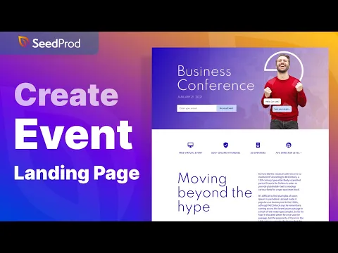 How to Make an Event Landing Page