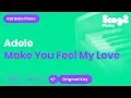 Download Lagu Adele - Make You Feel My Love (Piano Karaoke)