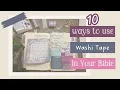 10 Creative Ways to Use Washi Tape in Your Bible You ll Love