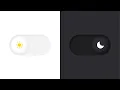 Animated Toggle Button Dark Mode using HTML CSS