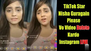 nisha guragain live reaction after leaked viral video full video nisha guragain viral video