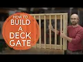 How to Build a DECK GATE