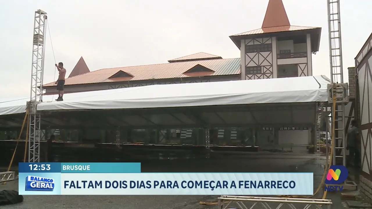 Preparativos para a Fenarreco 2024: Pavilhão de Brusque ganha novidades