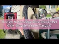 Review Aosom Dog Bike Trailer Pet Cart Bicycle Wagon Cargo Carrier Attachment for Travel with 3 Entr