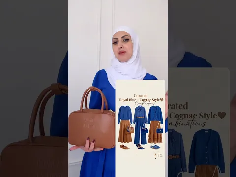 تنسيق اللون النيلي مع اكثر من لون #اكسبلور ء#تنسيقات_محجبات