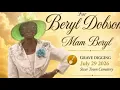 Beryl Dobson oc Mam BERYL Steertown N T Church 11 am St Ann Jamaica