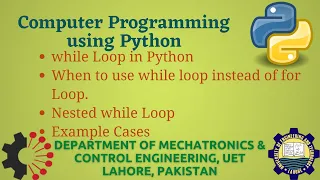 Python Programming Basics to Advanced while Loop in Python Lab 12