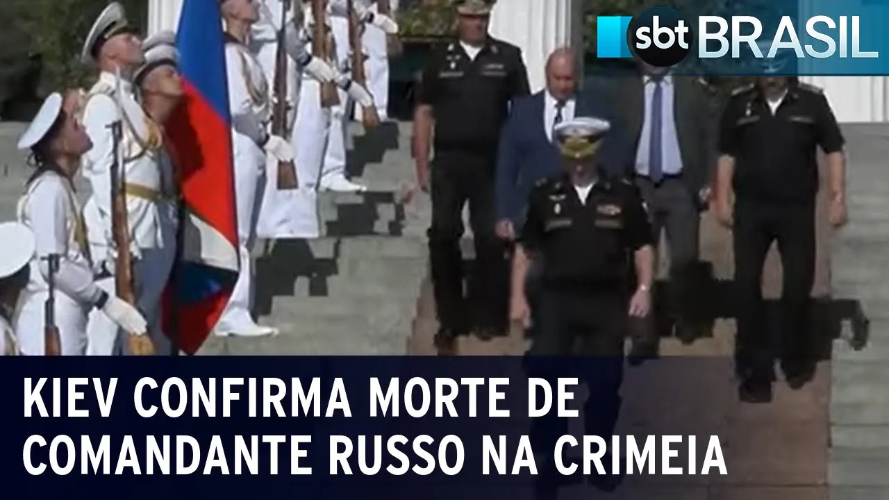 Kiev confirma morte de comandante russo na Crimeia | SBT Brasil (25/09/23)