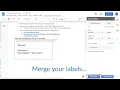 Print Labels from Google Docs using Quicklution s Avery Label Merge add-on