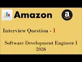 CODEFORCES Amazon - 1 Software Development Engineer I 2026
