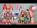 We needed art supplies then this happened Elsa Anna toddlers - Barbie dolls