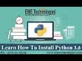 How To Download And Install Python 3 6 On Windows 10 7 8 8 1 EME Technologies